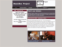 Tablet Screenshot of musicboxproject.org